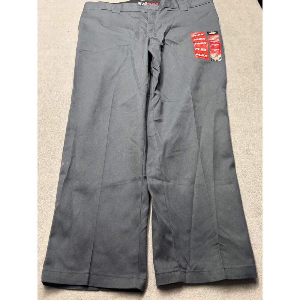 Dickies 874 Flex Original Fit Work Pants Mens 42x30 Charcoal Gray 874FCH NWT
